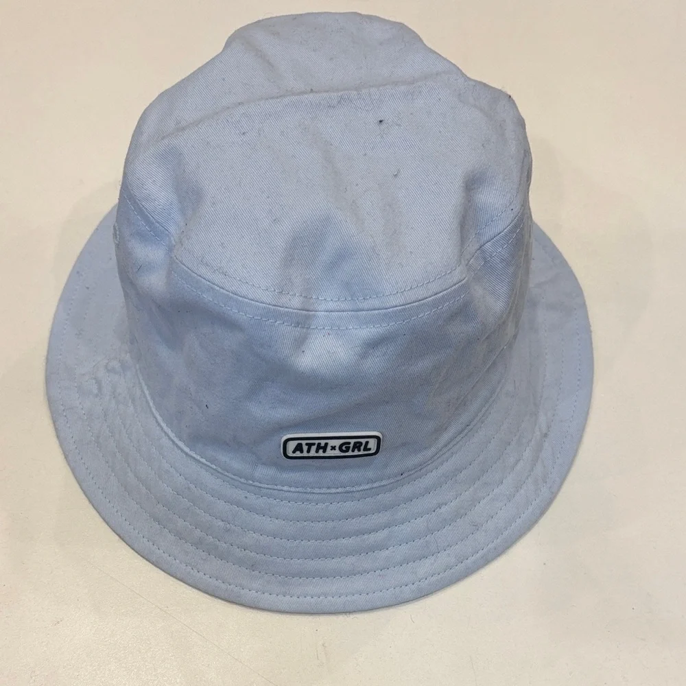 ATH-GRL Reversible Chambray and  Light Blue Bucket Hat